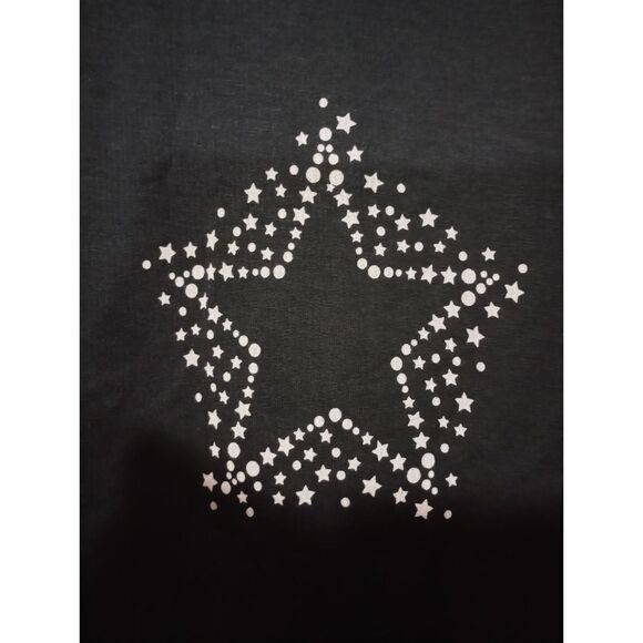 Buffalo David Bitton Shirt Ladies Large Short Sleeve Stars - Picture 3 of 7